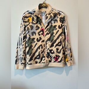 Adidas White and Black Logo Tee